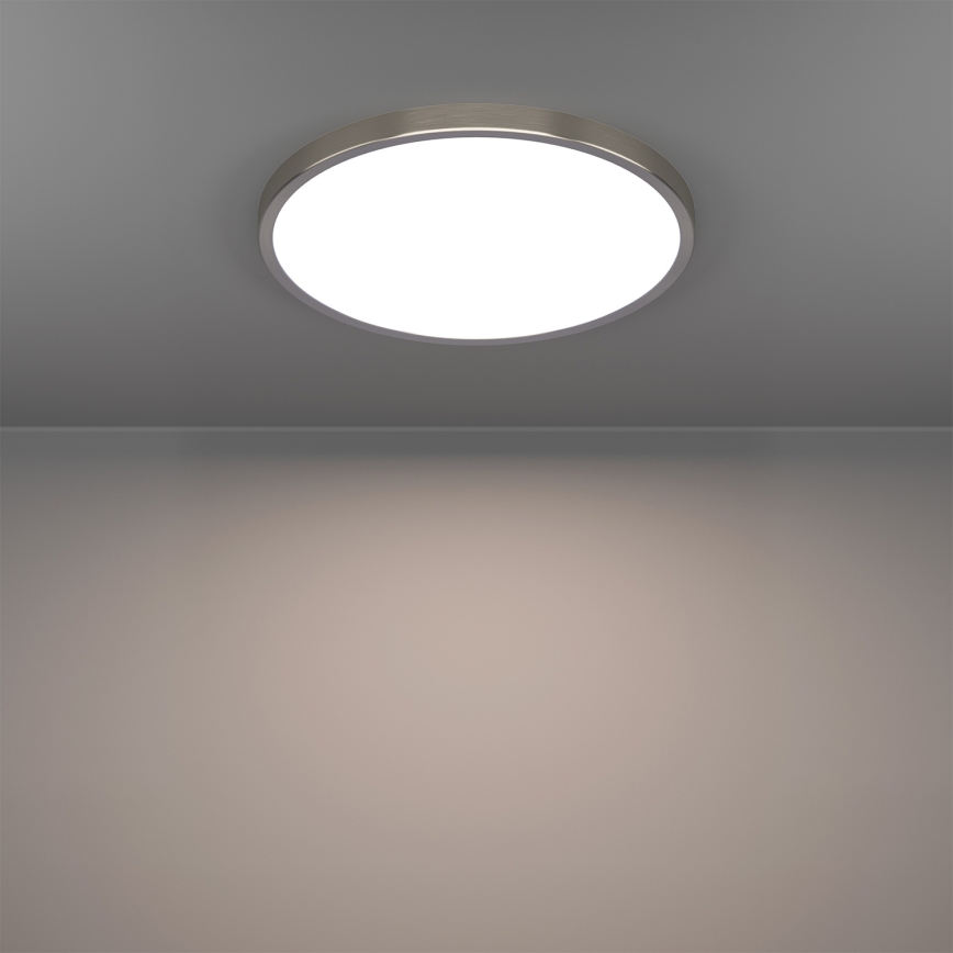 Eglo - LED RGBW dimeriuojamas vonios kambario lubinis šviestuvas LED/17,5W/230V 2700-6500K skers. 38,9 cm IP44 matinis chromas