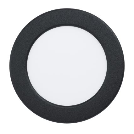 Eglo - LED RGBW dimeriuojamas vonios įleidžiamasis šviestuvas LED/5W/230V 2700–6500K Ø 12 cm IP44 juodas