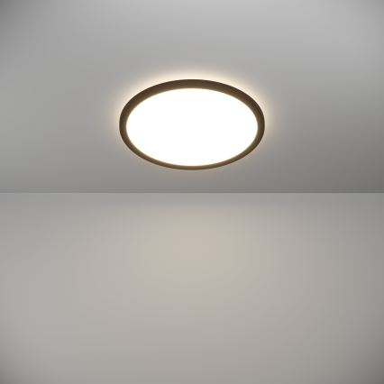 Eglo - LED lubinis vonios šviestuvas LED/18,5W/230V 2700K/4000K/6500K diametras 38,9 cm IP44 juoda
