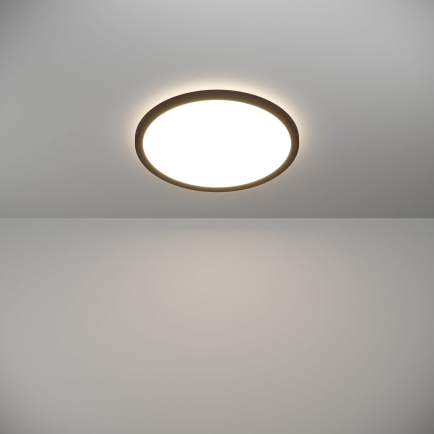 Eglo - LED lubinis vonios šviestuvas LED/18,5W/230V 2700K/4000K/6500K diametras 38,9 cm IP44 juoda