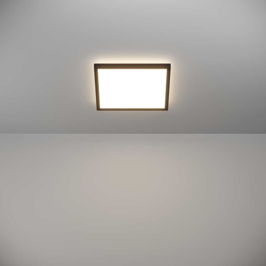 Eglo - LED lubinis vonios šviestuvas LED/13,4W/230V 2700/4000/6500K 29x29 cm IP44 juoda