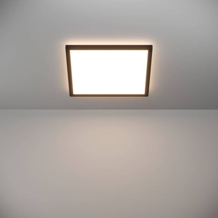 Eglo - LED lubinis vonios šviestuvas LED/17,6W/230V 2700/4000/6500K 39x39 cm IP44 juoda