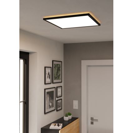 Eglo - LED lubinis vonios šviestuvas LED/17W/230V 2700/4000/6500K 50x50 cm IP44 juoda