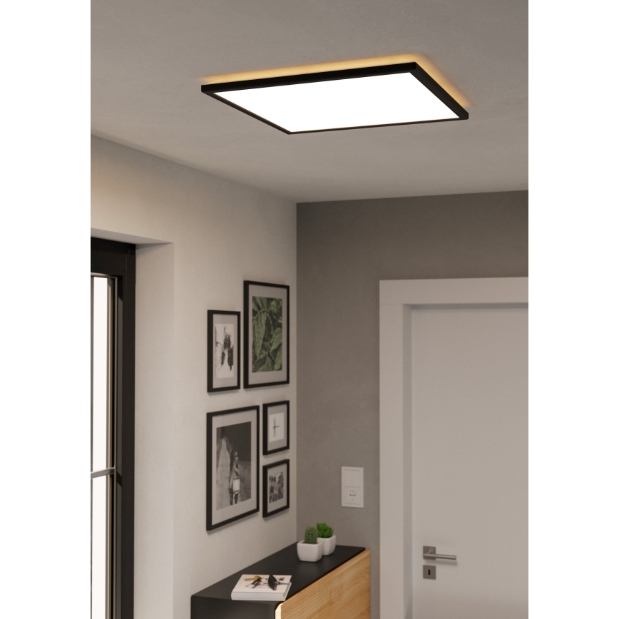 Eglo - LED lubinis vonios šviestuvas LED/17W/230V 2700/4000/6500K 50x50 cm IP44 juoda