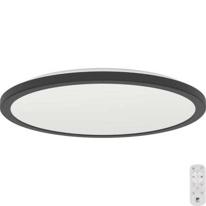 Eglo - LED pritemdomas lubinis vonios šviestuvas LED/18,5W/230V 2700-6500K diametras 38,9 cm IP44 juoda + nuotolinio valdymo pultas