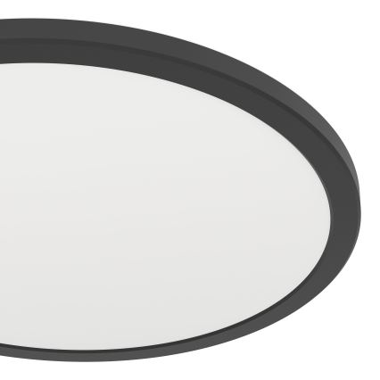 Eglo - LED pritemdomas lubinis vonios šviestuvas LED/18,5W/230V 2700-6500K diametras 38,9 cm IP44 juoda + nuotolinio valdymo pultas