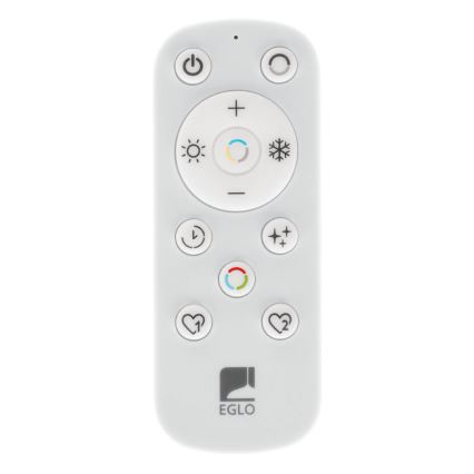 Eglo - LED pritemdomas lubinis vonios šviestuvas LED/16,8W/230V 2700-6500K diametras 50 cm IP44 juoda + nuotolinio valdymo pultas