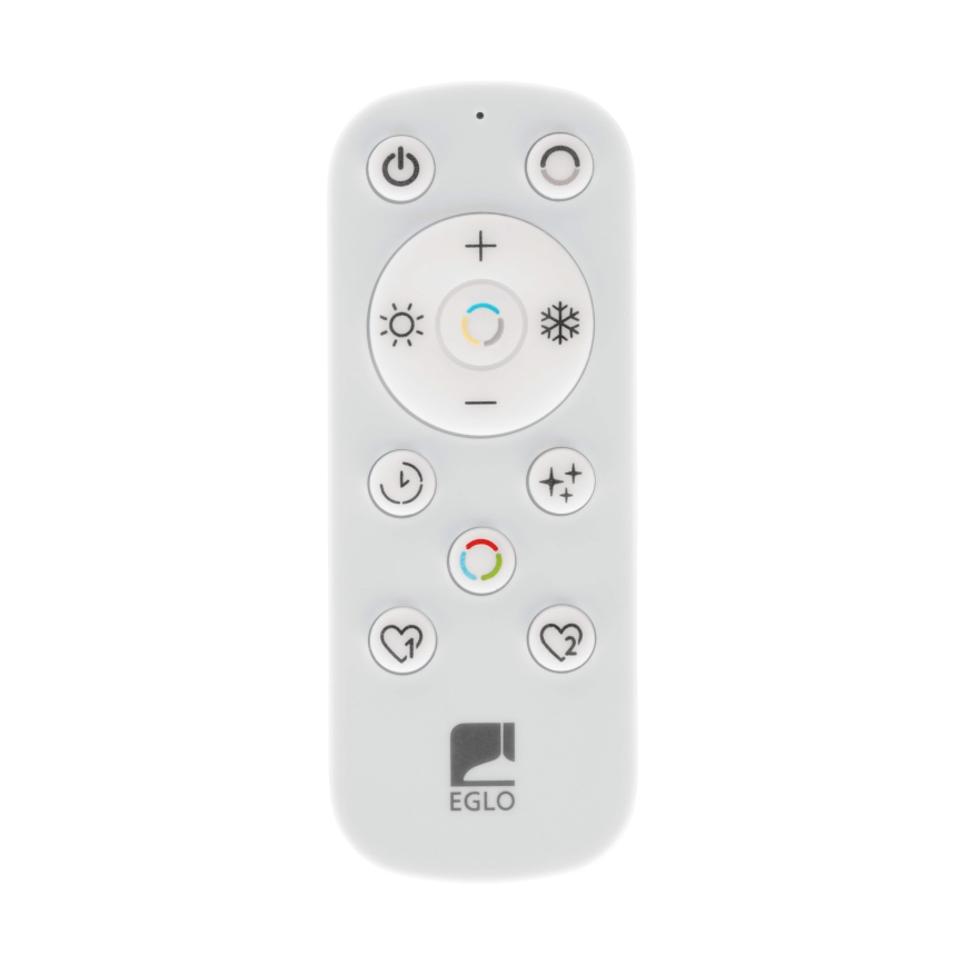 Eglo - LED pritemdomas lubinis vonios šviestuvas LED/17,6W/230V 2700-6500K 39x39 cm IP44 juoda + nuotolinio valdymo pultas
