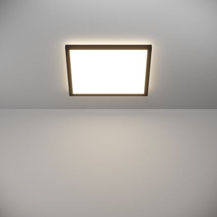 Eglo - LED pritemdomas lubinis vonios šviestuvas LED/17,6W/230V 2700-6500K 39x39 cm IP44 juoda + nuotolinio valdymo pultas
