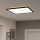 Eglo 901457 - LED pritemdomas lubinis vonios šviestuvas LED/17W/230V 2700-6500K 50x50 cm IP44 juoda + nuotolinio valdymo pultas