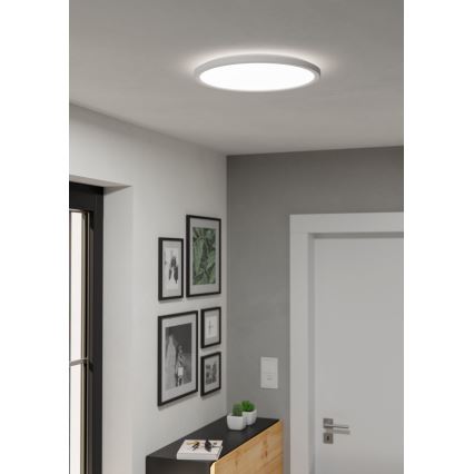 Eglo - LED pritemdomas lubinis vonios šviestuvas LED/18,5W/230V 2700-6500K diametras 38,9 cm IP44 balta + nuotolinio valdymo pultas