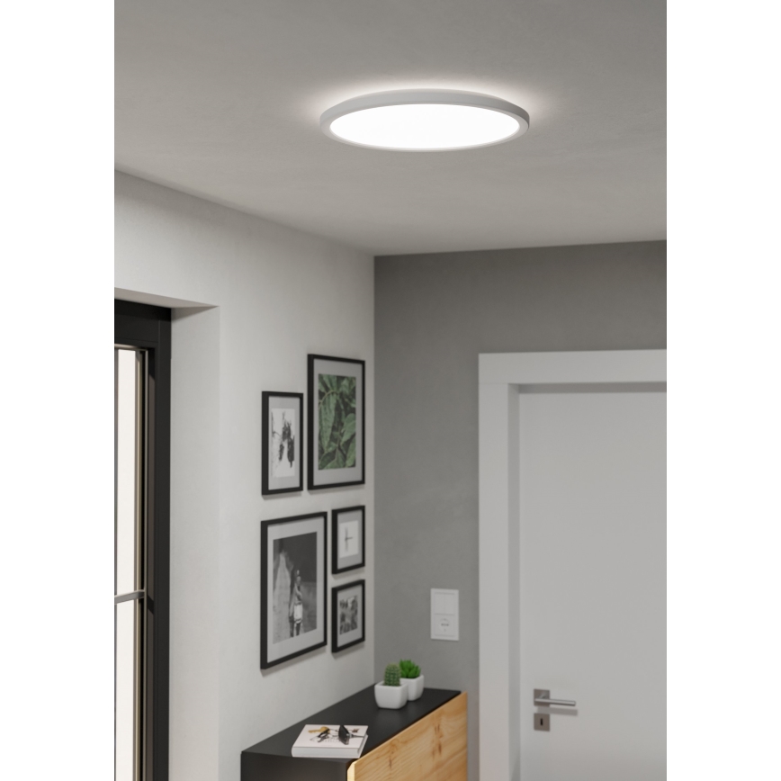Eglo - LED pritemdomas lubinis vonios šviestuvas LED/18,5W/230V 2700-6500K diametras 38,9 cm IP44 balta + nuotolinio valdymo pultas