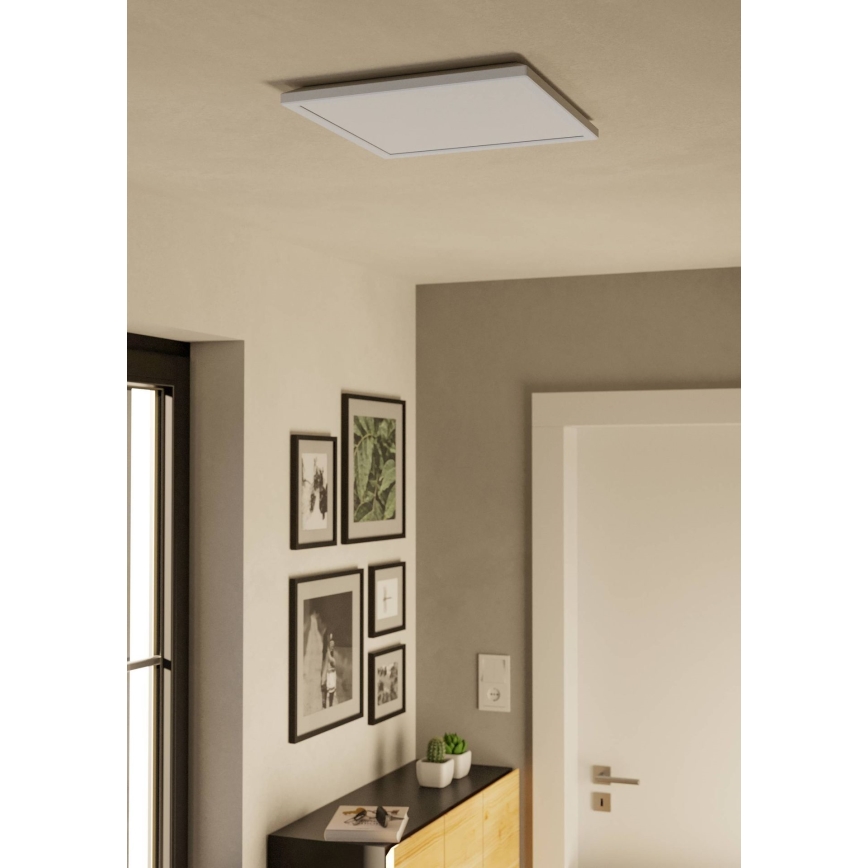 Eglo - LED pritemdomas lubinis vonios šviestuvas LED/17,6W/230V 2700-6500K 39x39 cm IP44 balta + nuotolinio valdymo pultas