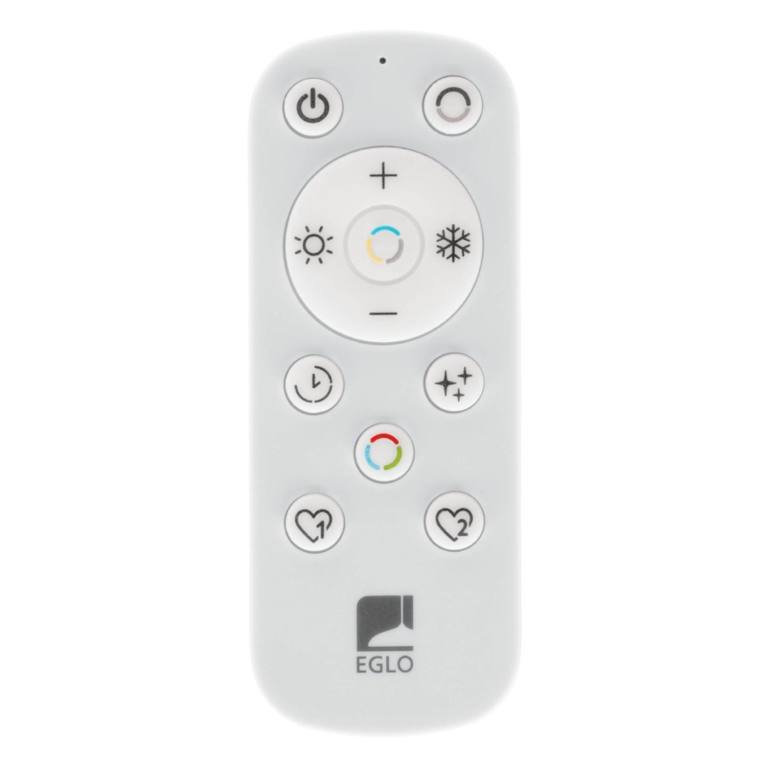 Eglo - LED pritemdomas lubinis vonios šviestuvas LED/17,6W/230V 2700-6500K 39x39 cm IP44 balta + nuotolinio valdymo pultas