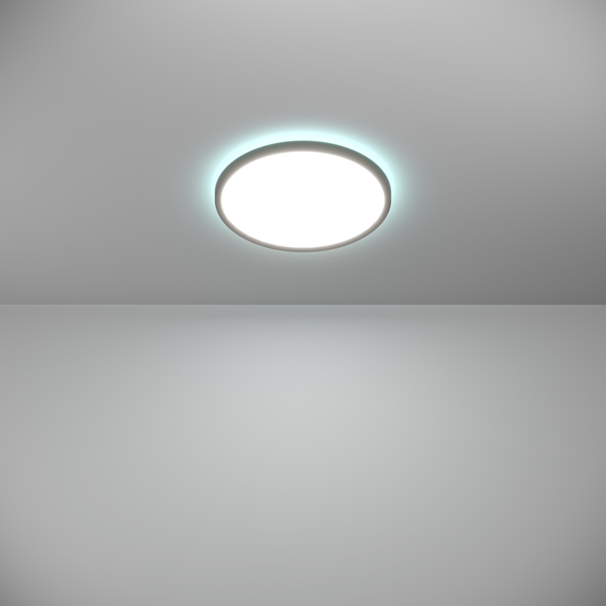 Eglo - LED RGBW Pritemdomas vonios lubinis šviestuvas LED/13,9W/230V 2700-6500K d. 30 cm IP44 juodas ZigBee