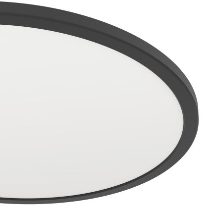 Eglo - LED RGBW Pritemdomas vonios lubinis šviestuvas LED/16,8W/230V 2700-6500K d. 50 cm IP44 juodas ZigBee