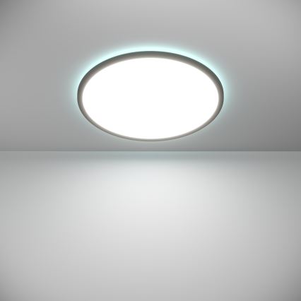 Eglo - LED RGBW Pritemdomas vonios lubinis šviestuvas LED/16,8W/230V 2700-6500K d. 50 cm IP44 juodas ZigBee