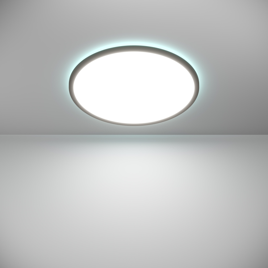 Eglo - LED RGBW Pritemdomas vonios lubinis šviestuvas LED/16,8W/230V 2700-6500K d. 50 cm IP44 juodas ZigBee