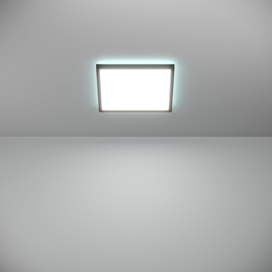 Eglo - LED RGBW Pritemdomas vonios lubinis šviestuvas LED/13,4W/230V 2700-6500K 29x29 cm IP44 juodas