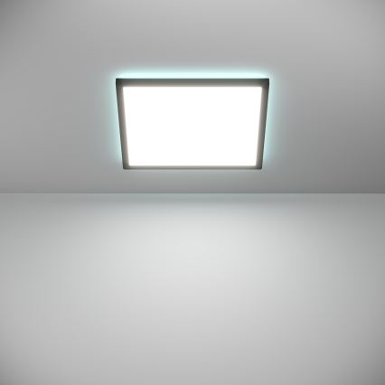 Eglo - LED RGBW Pritemdomas vonios lubinis šviestuvas LED/17,6W/230V 2700-6500K 39x39 cm IP44 juodas ZigBee