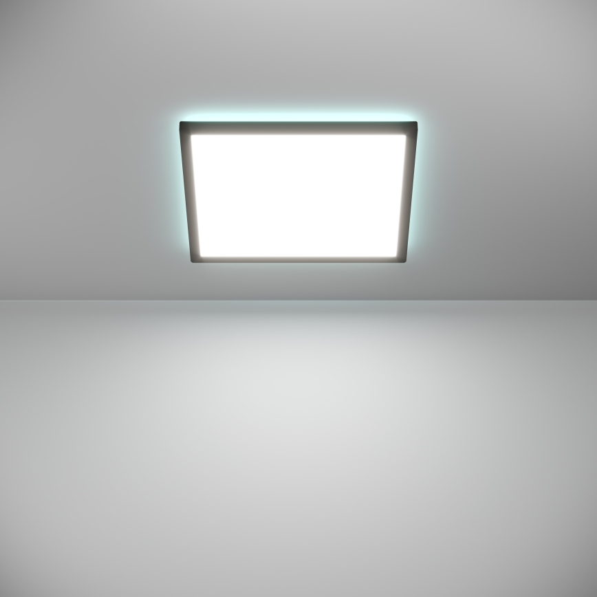 Eglo - LED RGBW Pritemdomas vonios lubinis šviestuvas LED/17,6W/230V 2700-6500K 39x39 cm IP44 juodas ZigBee