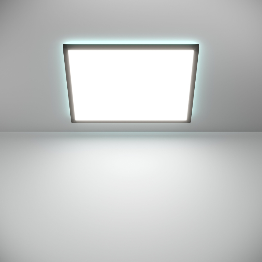 Eglo - LED RGBW Pritemdomas vonios lubinis šviestuvas LED/17W/230V 2700-6500K 50x50cm IP44 juodas ZigBee