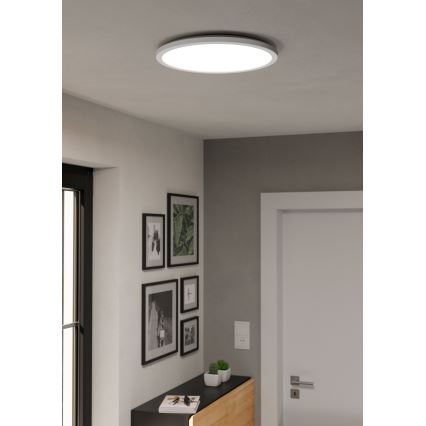 Eglo - LED RGBW Pritemdomas vonios lubinis šviestuvas LED/18,5W/230V 2700-6500K d. 38,9 cm IP44 baltas ZigBee