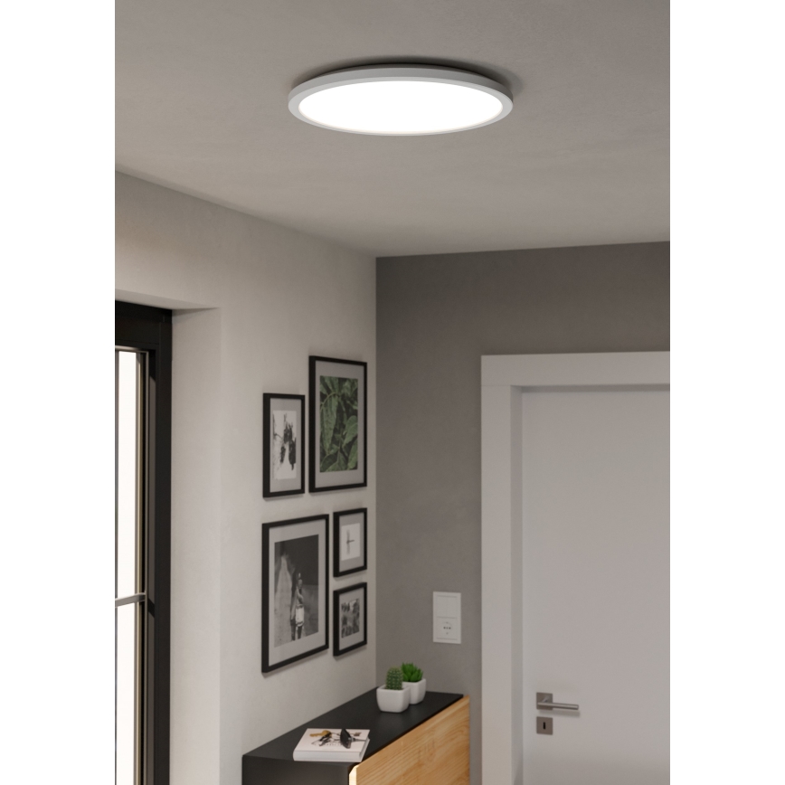 Eglo - LED RGBW Pritemdomas vonios lubinis šviestuvas LED/18,5W/230V 2700-6500K d. 38,9 cm IP44 baltas ZigBee