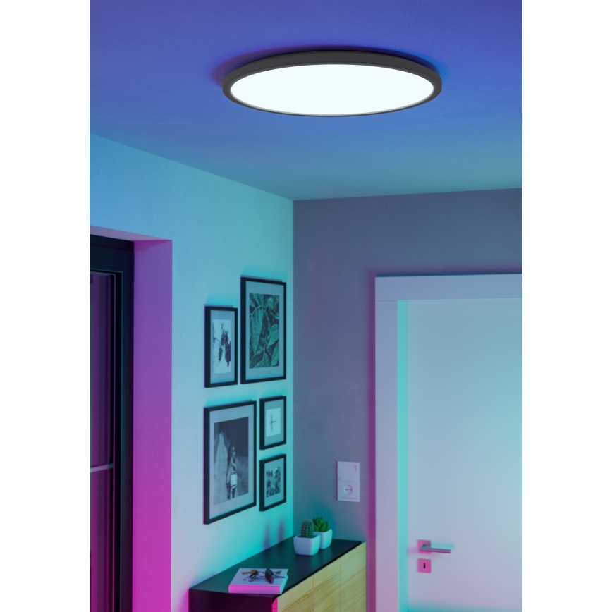 Eglo - LED RGBW Pritemdomas vonios lubinis šviestuvas LED/16,8W/230V 2700-6500K d. 50 cm IP44 baltas ZigBee