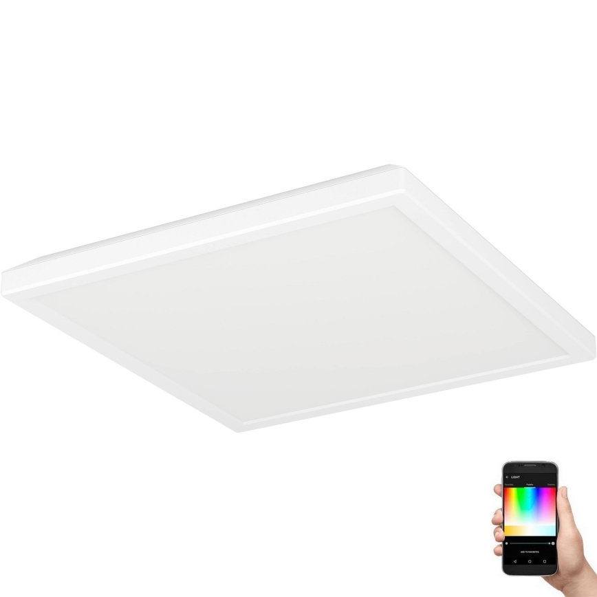 Eglo - LED RGBW Pritemdomas vonios lubinis šviestuvas LED/13,4W/230V 2700-6500K 29x29 cm IP44 baltas ZigBee
