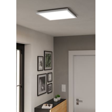 Eglo - LED RGBW dimeriuojamas lubinis šviestuvas vonios kambariui LED/17,6W/230V 2700-6500K 39x39 cm IP44 baltas ZigBee