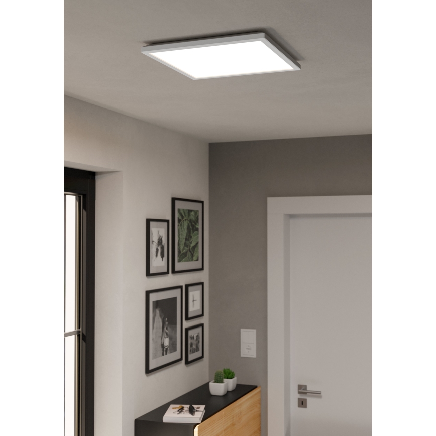 Eglo - LED RGBW dimeriuojamas lubinis šviestuvas vonios kambariui LED/17,6W/230V 2700-6500K 39x39 cm IP44 baltas ZigBee