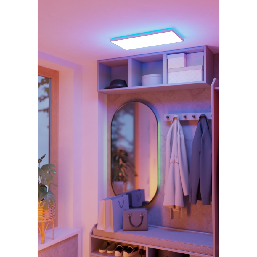 Eglo - LED RGBW Pritemdomas vonios lubinis šviestuvas LED/17,2W/230V 2700-6500K 30x57cm IP44 baltas ZigBee