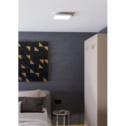 Eglo - LED RGBW Reguliuojamas lubinis šviestuvas LED/14W/230V 2700-6500K 30x30 cm balta