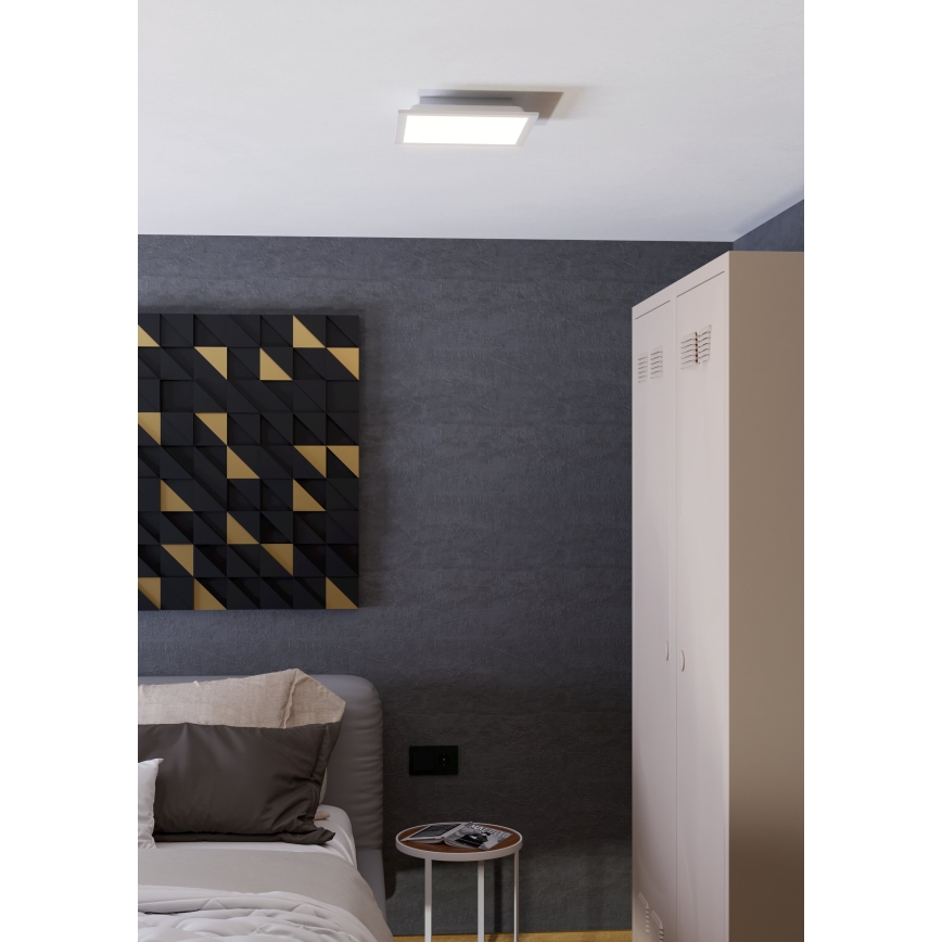 Eglo - LED RGBW Reguliuojamas lubinis šviestuvas LED/14W/230V 2700-6500K 30x30 cm balta