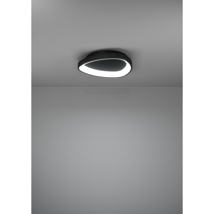 Eglo - LED Pritemdomas lubinis šviestuvas LED/12W/230V 2700-6500K juoda + nuotolinio valdymo pultas
