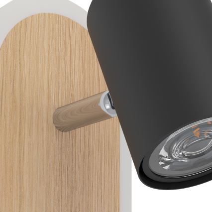 Eglo - LED sieninis taškinis šviestuvas LED/7W/230V ruda/juoda