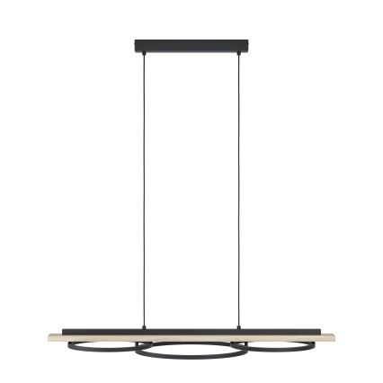 Eglo - LED Reguliuojamas pakabinamas sietynas 2xLED/12,5W/230V+1xLED/15,5W 3000K smėlio spalva/juoda
