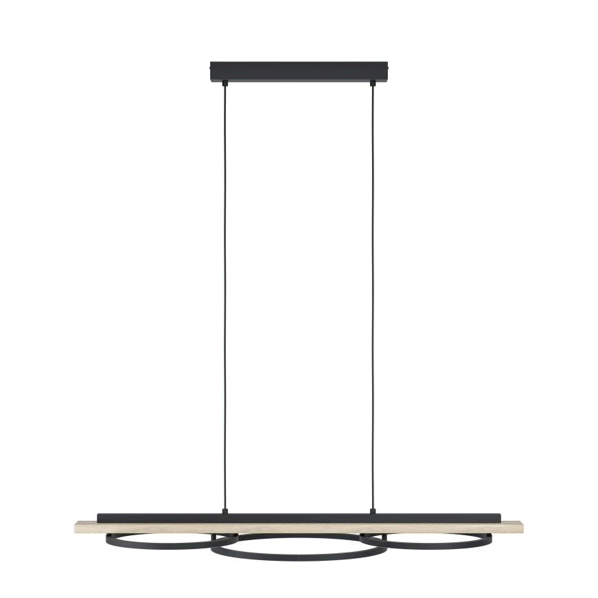 Eglo - LED Reguliuojamas pakabinamas sietynas 2xLED/12,5W/230V+1xLED/15,5W 3000K smėlio spalva/juoda