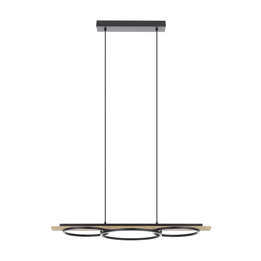 Eglo - LED Reguliuojamas pakabinamas sietynas 2xLED/12,5W/230V+1xLED/15,5W 3000K smėlio spalva/juoda