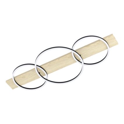 Eglo - LED lubinis šviestuvas 3xLED/12W/230V 3000K smėlio spalva/juoda