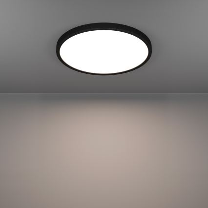 Eglo - LED RGBW reguliuojamas vonios kambario lubinis šviestuvas LED/17,5W/230V 2700-6500K skersmuo 38,9 cm IP44 juodas