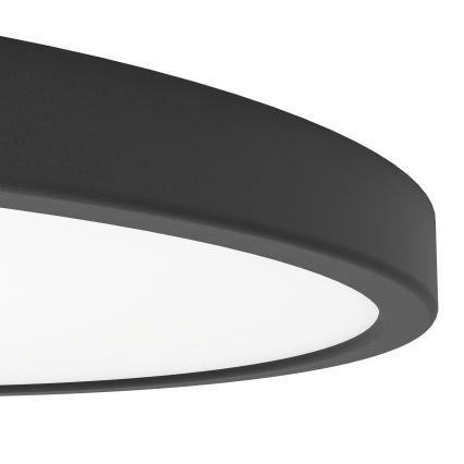 Eglo - LED RGBW reguliuojamas vonios kambario lubinis šviestuvas LED/17,5W/230V 2700-6500K skersmuo 38,9 cm IP44 juodas