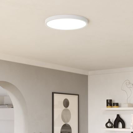 Eglo - LED RGBW pritemdomas vonios kambario lubinis šviestuvas LED/17,5W/230V 2700-6500K skersmuo 38,9 cm IP44 baltas