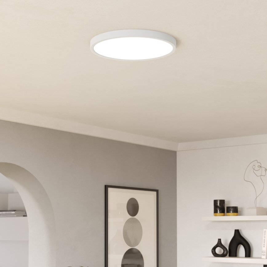 Eglo - LED RGBW pritemdomas vonios kambario lubinis šviestuvas LED/17,5W/230V 2700-6500K skersmuo 38,9 cm IP44 baltas