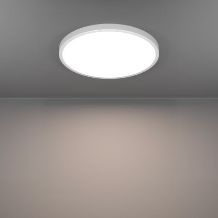 Eglo - LED RGBW pritemdomas vonios kambario lubinis šviestuvas LED/17,5W/230V 2700-6500K skersmuo 38,9 cm IP44 baltas