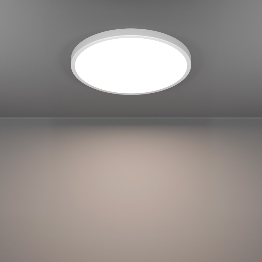 Eglo - LED RGBW pritemdomas vonios kambario lubinis šviestuvas LED/17,5W/230V 2700-6500K skersmuo 38,9 cm IP44 baltas