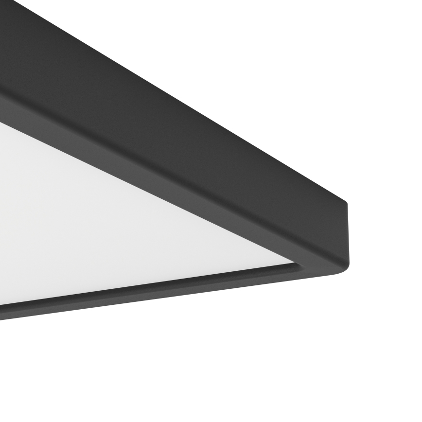 Eglo - LED RGBW Reguliuojamas lubinis vonios šviestuvas LED/17,8W/230V 2700-6500K 39x39 cm IP44 juodas