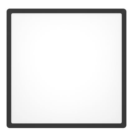 Eglo - LED RGBW Reguliuojamas lubinis vonios šviestuvas LED/17,8W/230V 2700-6500K 39x39 cm IP44 juodas