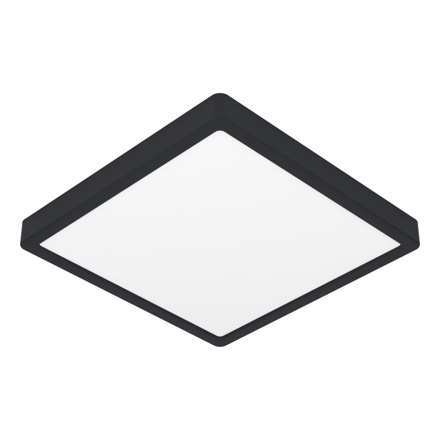 Eglo - LED RGBW pritemdomas vonios kambario lubinis šviestuvas LED/17,8W/230V 2700-6500K skers. 39,9 cm IP44 juodas